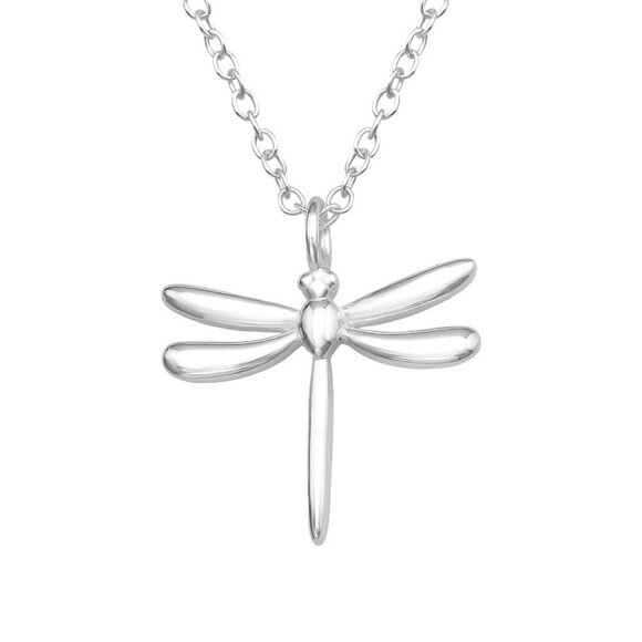 Sterling Silver Dragonfly Necklace - Picture 1 of 13